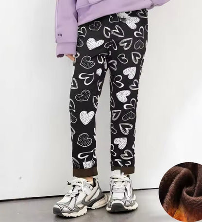 Fleece lined leggings (Prints)