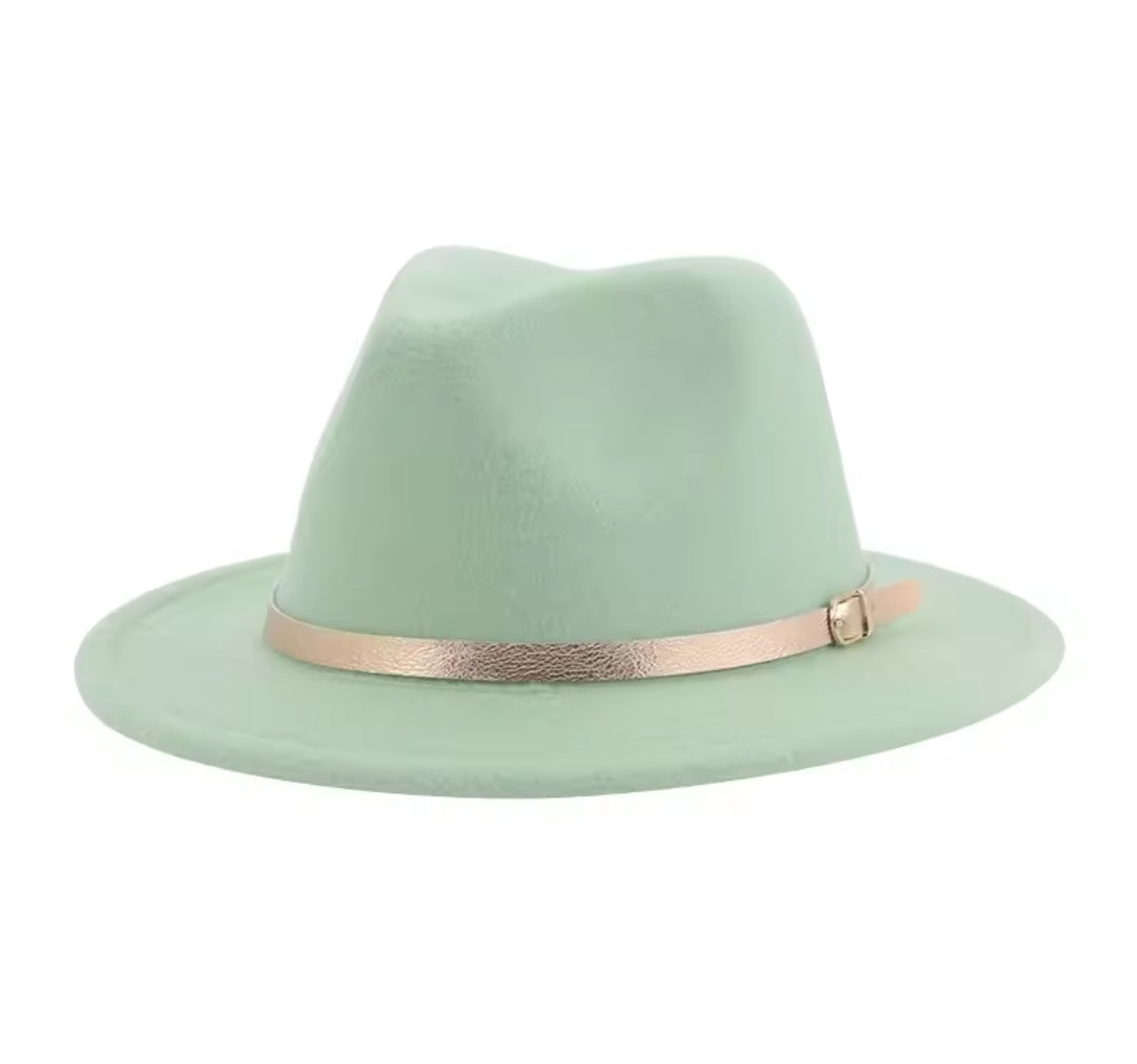 Fedora belted hat