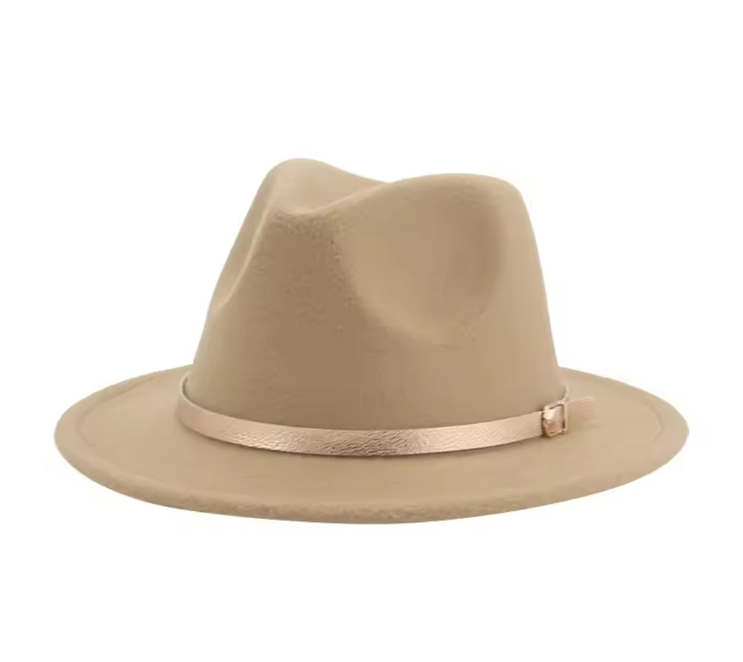 Fedora belted hat