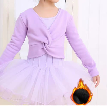 Ballet dance crop sweater pullover (fleece lined)
