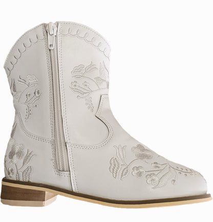 Embroidered floral cowboy boots Mom and me match