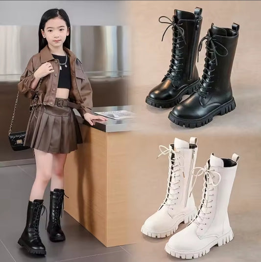 Kpop hunter tall combat boots