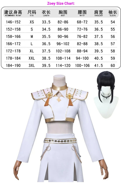 Kpop cosplay costume sets white
