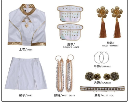 Kpop cosplay costume sets white
