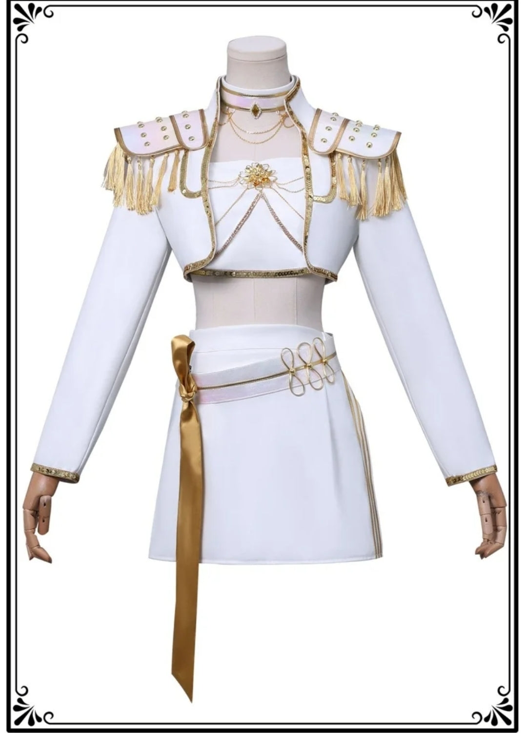Kpop cosplay costume sets white