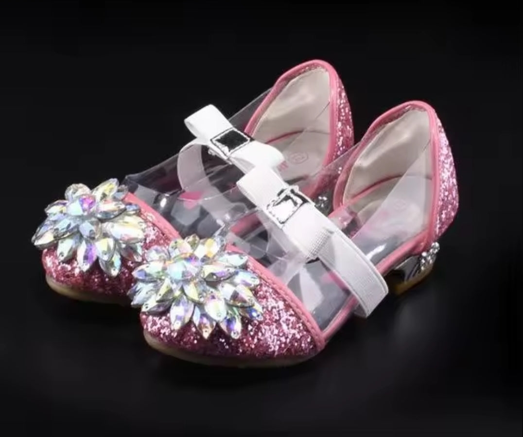 Glass slipper princess shoes