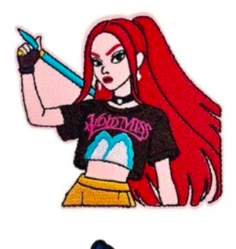 Chenille patches for personalized denim jacket