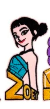 Chenille patches for personalized denim jacket