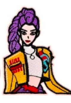 Chenille patches for personalized denim jacket