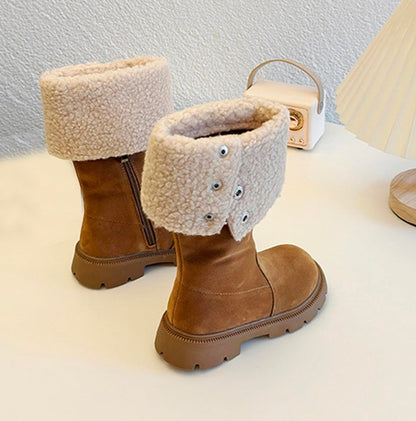 Alpine Sherpa foldover boots
