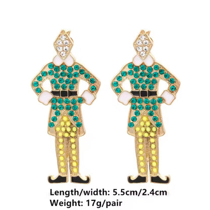Nutcracker and elf holiday earrings