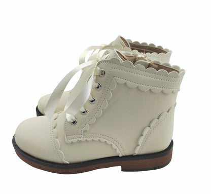 Madeline scallop boots