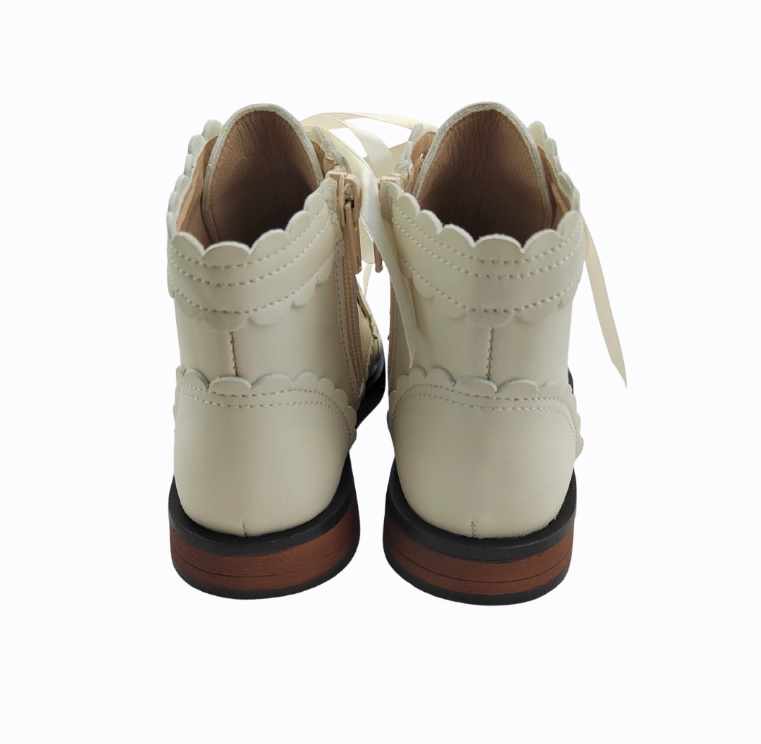 Madeline scallop boots