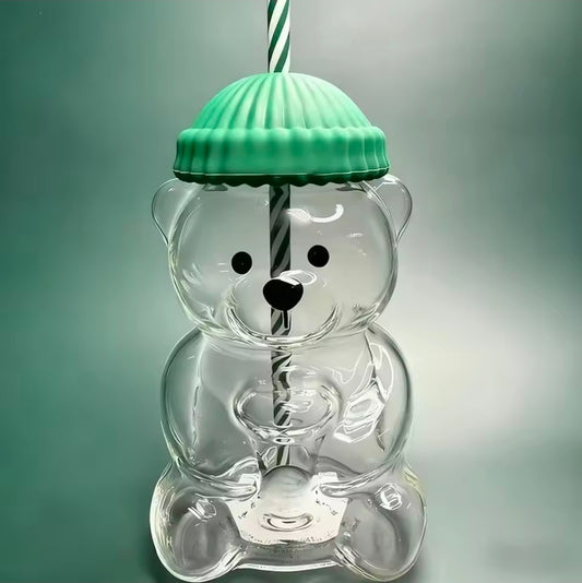 Bear with me coffee glass tumbler