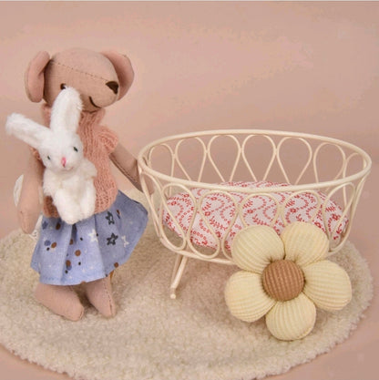 Maileg Mouse 1:12 Iron Cradle with Mat Blanket Set