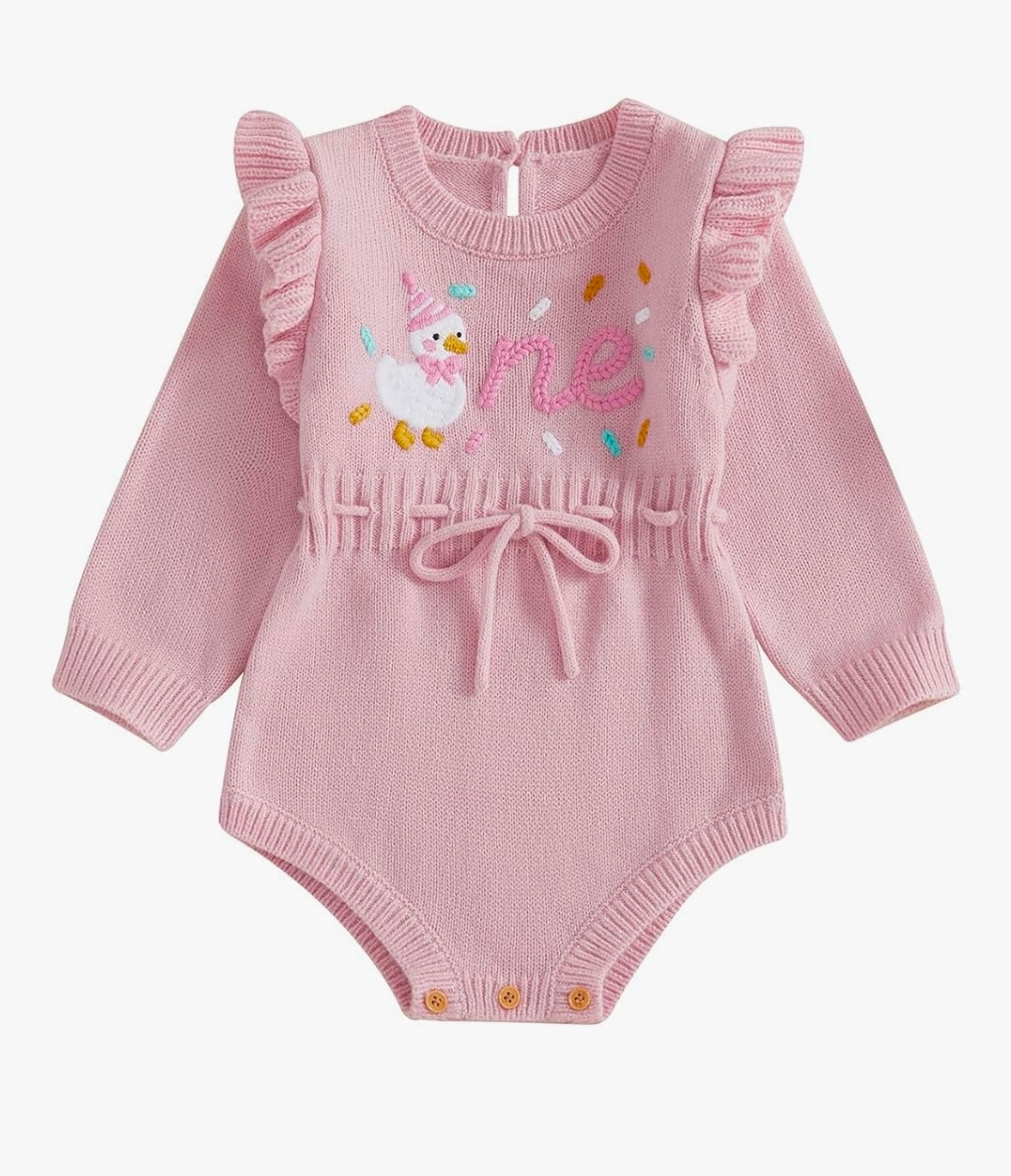 Silly Goose "One" First Birthday Romper