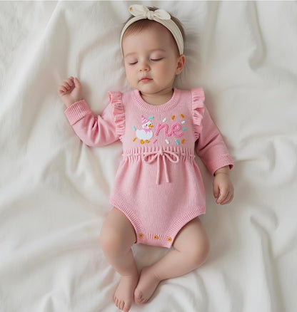 Silly Goose "One" First Birthday Romper