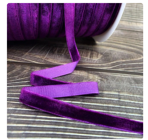 Velvet shoelaces (custom length)