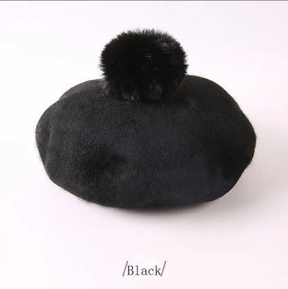 Pom painter beret child and adult match