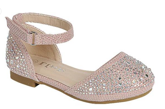 Blush Crystal Princess Flats