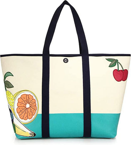 Tory Burch Penn Applique XL Tote Bag, Fruit…