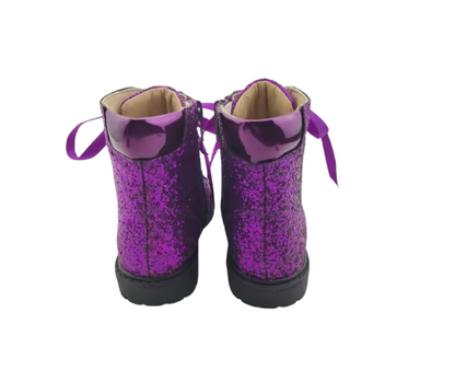 Sparkle squad glitter combat boots