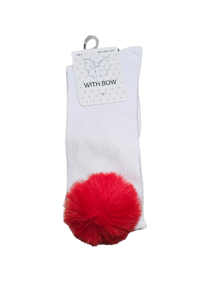 Fur Pom pom socks
