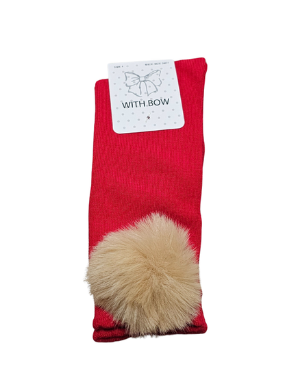 Fur Pom pom socks