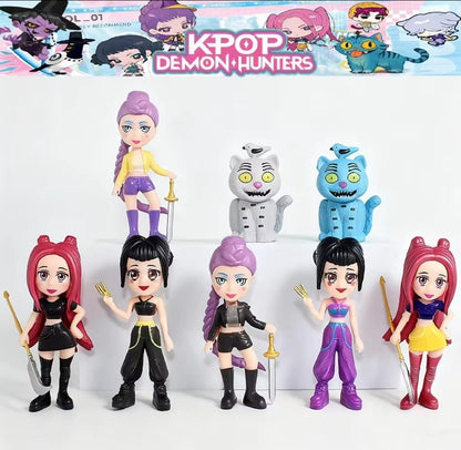 Kpop demon hunter figurines