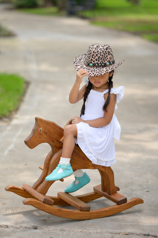 Shania Cowgirl hat with turquoise band - Mom & Me