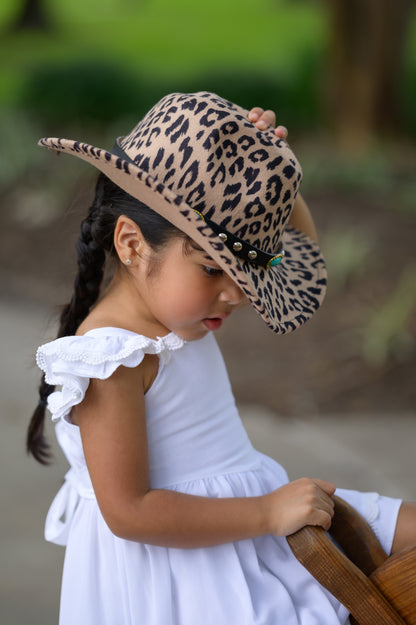 Shania Cowgirl hat with turquoise band - Mom & Me