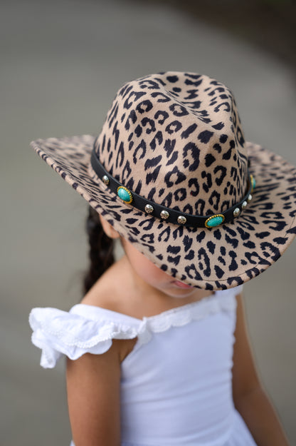Shania Cowgirl hat with turquoise band - Mom & Me