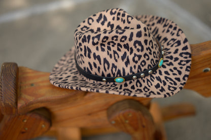 Shania Cowgirl hat with turquoise band - Mom & Me