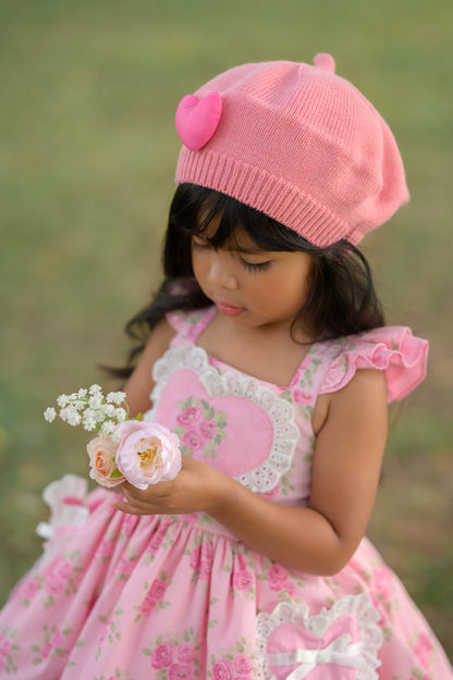 Amore heart contrast beret