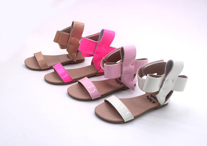 Natalie Patent Leather Bow Sandal