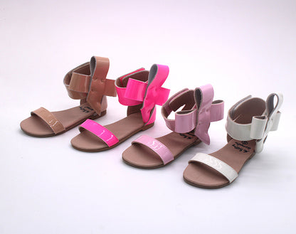 Natalie Patent Leather Bow Sandal