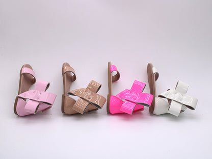 Natalie Patent Leather Bow Sandal