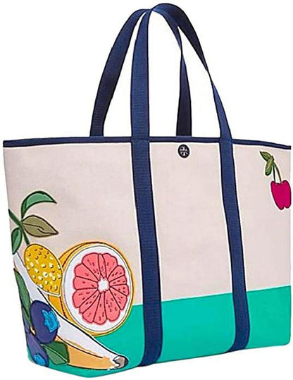 Tory Burch Penn Applique XL Tote Bag, Fruit…