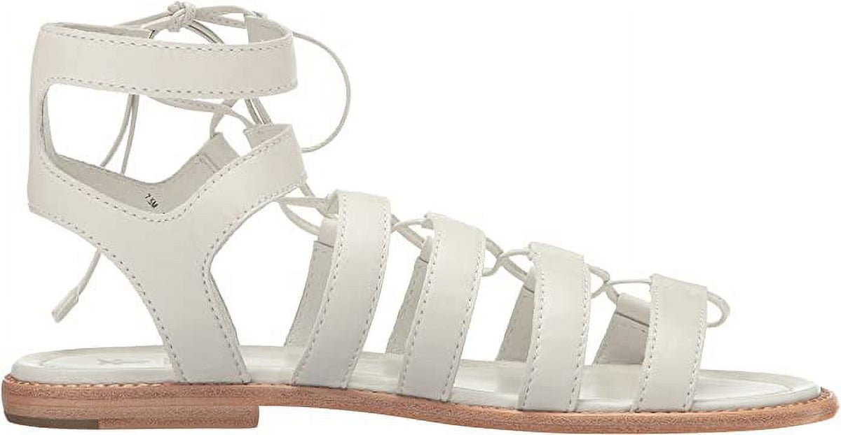 Frye Women's Blair Side Ghillie Gladiator Sandal White 9M