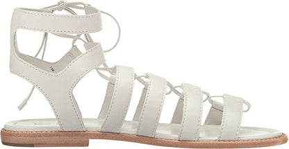 Frye Women's Blair Side Ghillie Gladiator Sandal White 9M
