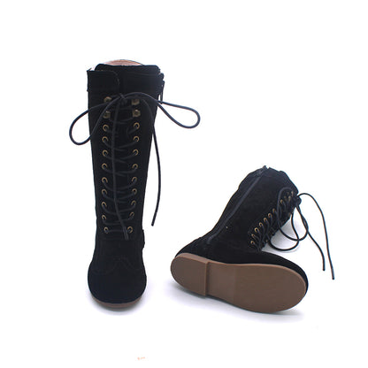 Elena Suede Lace-up Boots