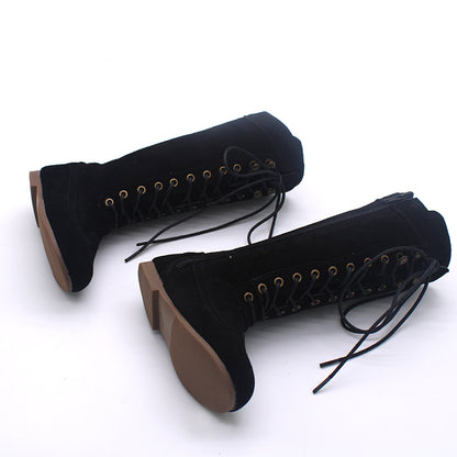 Elena Suede Lace-up Boots