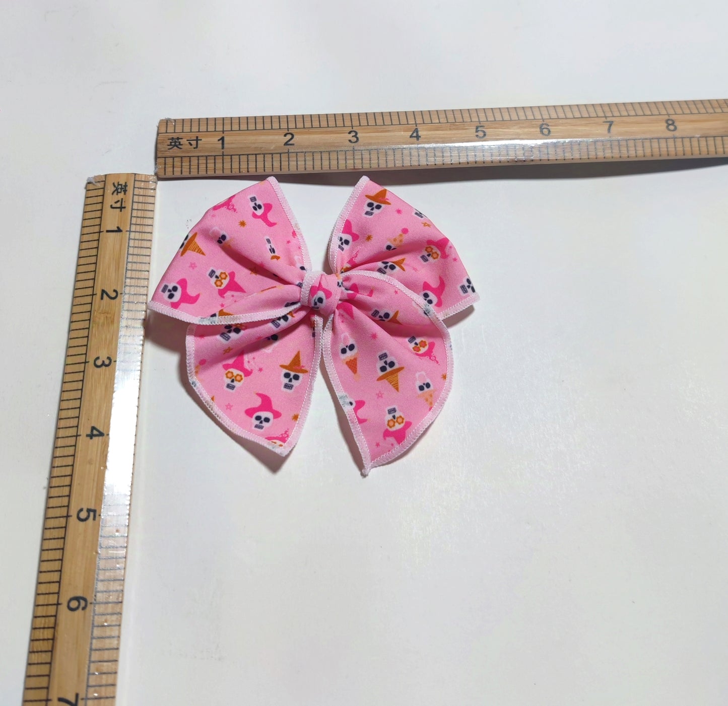 Christmas embroidered hair bows