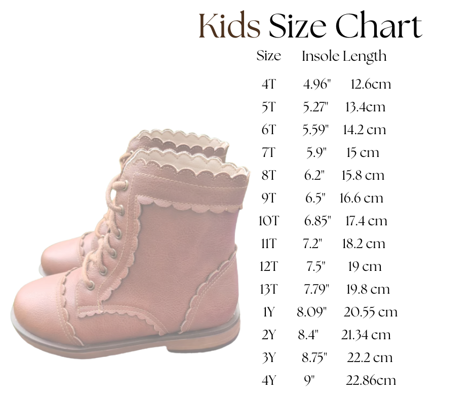 Maple lace scalloped boots