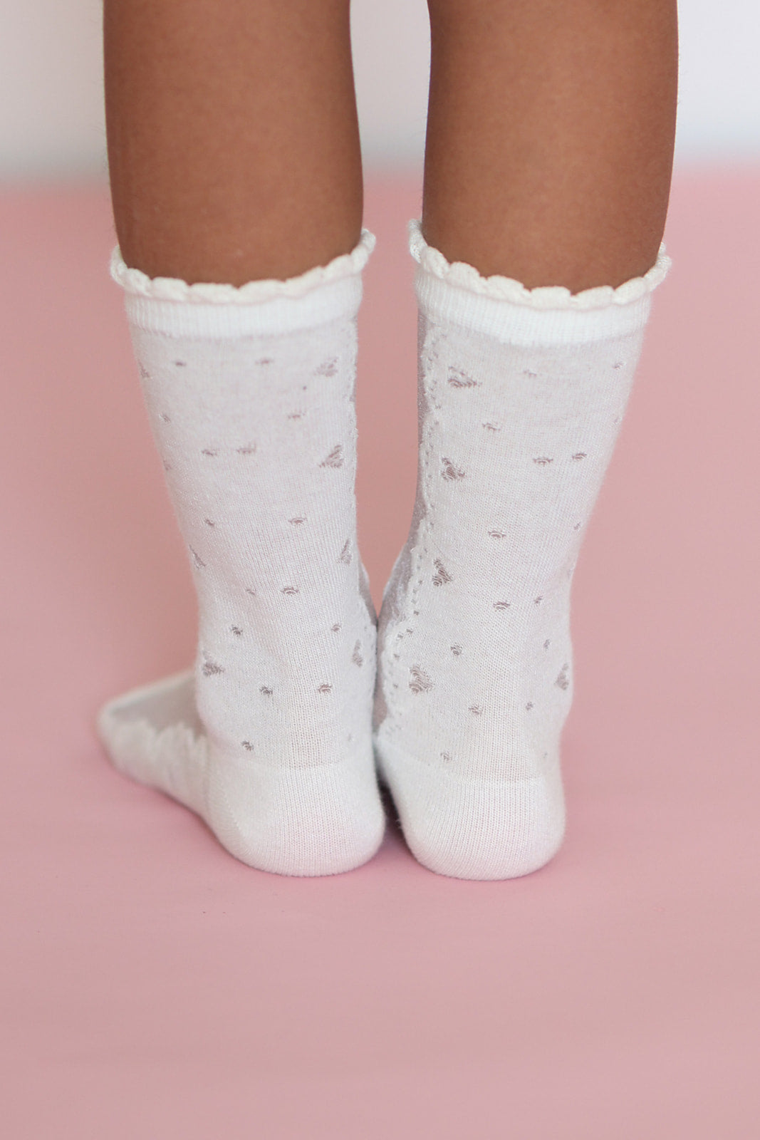 Spring strawberry - tulips - bows mesh socks