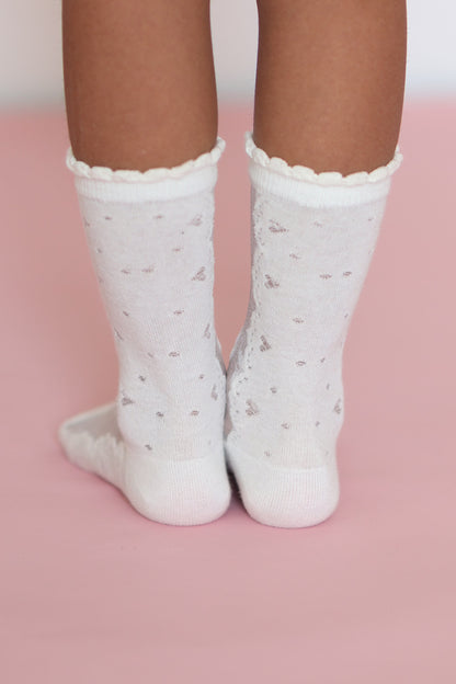 Spring strawberry - tulips - bows mesh socks
