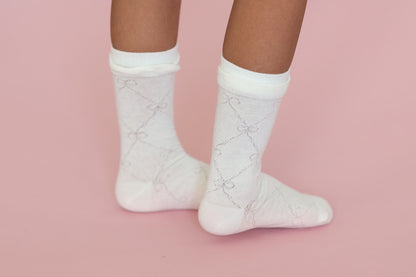 Spring strawberry - tulips - bows mesh socks