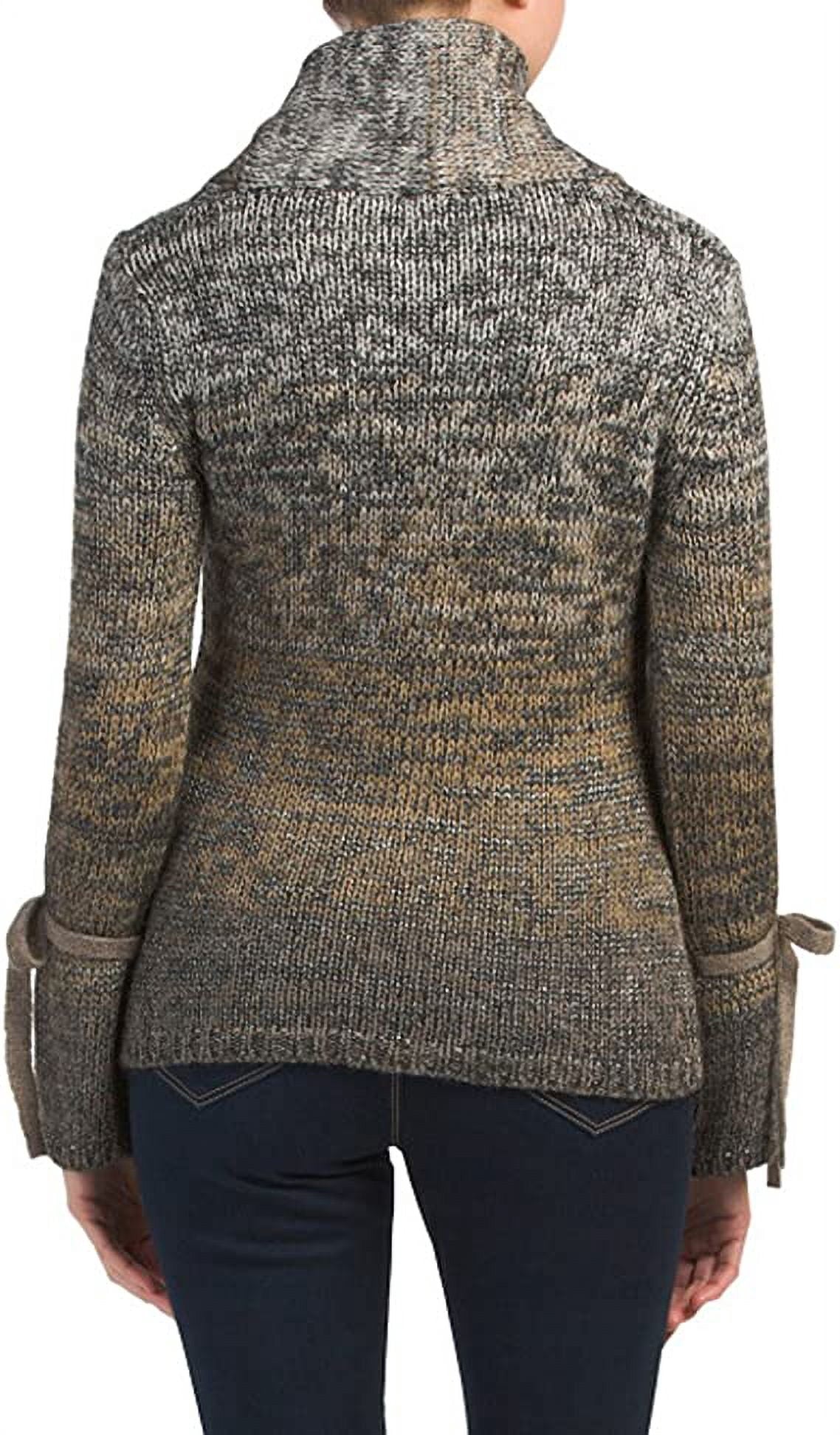 Elisabetta Made In Italy Space Dye Sweater, Large - Taupe