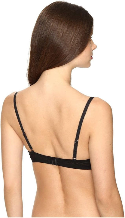 Skarlett Blue Women's Petite Plus Soiree Wireless Multiway T-Shirt Bra, Black Stripe Print, 32C