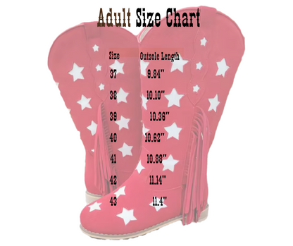 Star spangled sweetheart cowboy boots - ready to ship